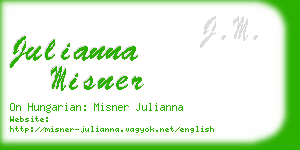 julianna misner business card